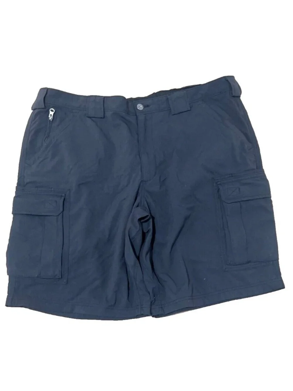 Duluth Trading Belted Cargo Shorts Black Adjustable Waist Outdoor Work Mens 2XL